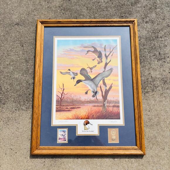 HARRY ANTIS "IN FOR THE EVENING" COLLECTOR'S EARTH DAY 1993 EDITION Signed - Picture 1 of 6
